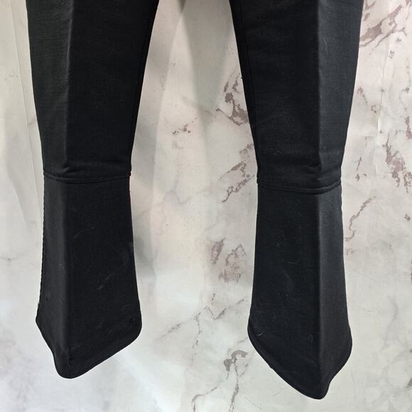 Vintage Ski Pants Mens 30 Black Red Racing Stripe 70s 80s Wool Stirrup Flare - Picture 8 of 14